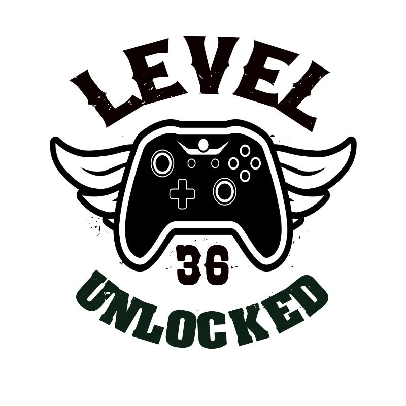 Level 36 Unlocked 36 Geburtstag
