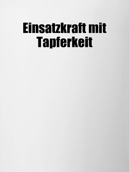 Feuerwehr - Einsatzkraft mit Tapferkeit