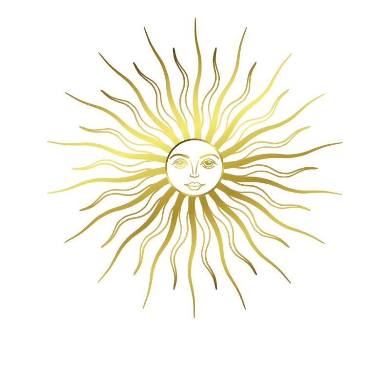 Soleil - Rayons du soleil - Visage du soleil - Rayons