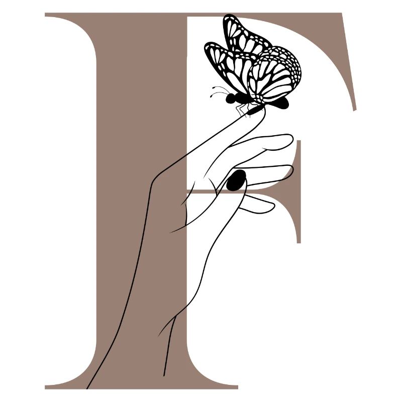 letter f magic butterfly