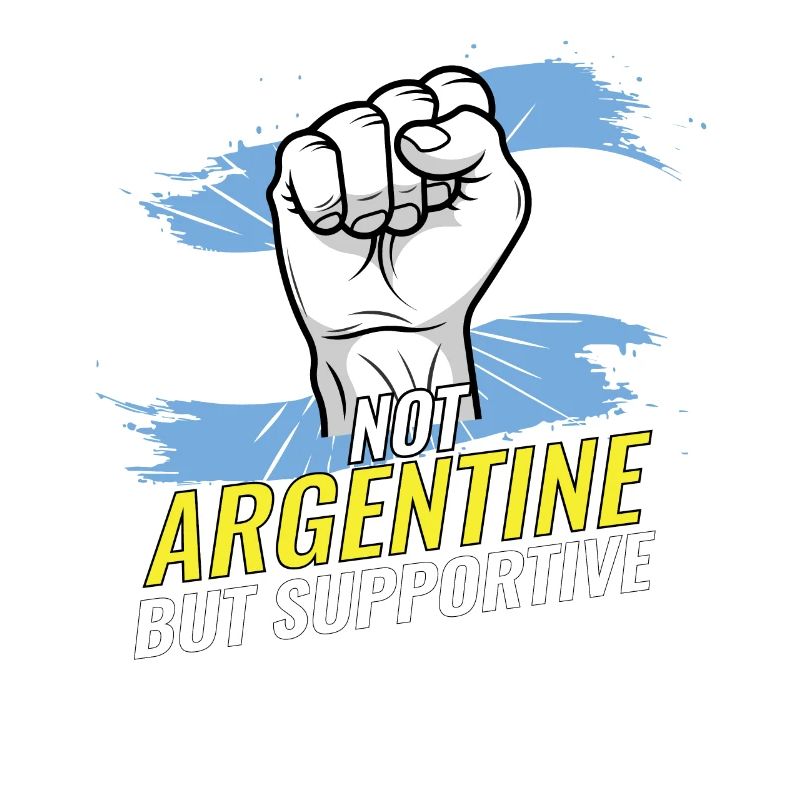 Pas argentin mais un drapeau argentin de soutien