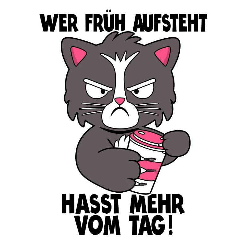 Morgenmuffel Langschläfer Büro Humor Geschenk