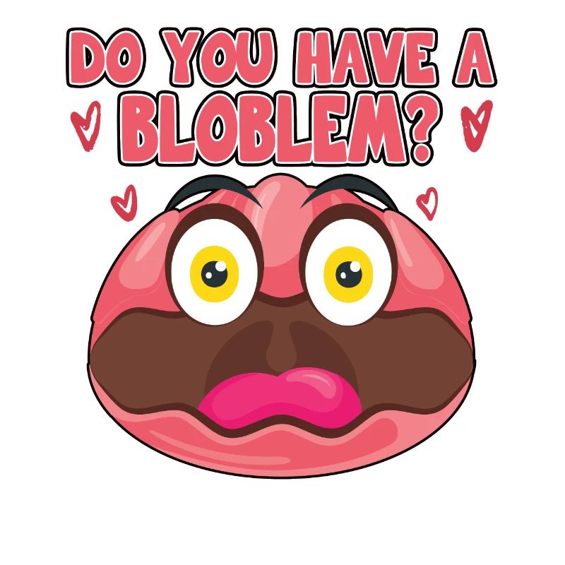 Costume de Blobfish - Visage de poisson Blob laid -