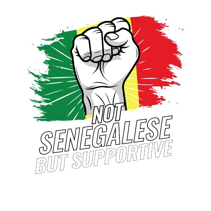 Pas sénégalais mais soutien au drapeau du Sénégal