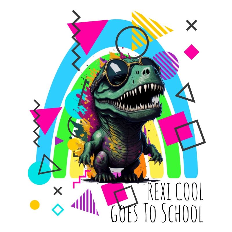 Rexi Cool Goes To School Einschulung T-Rex