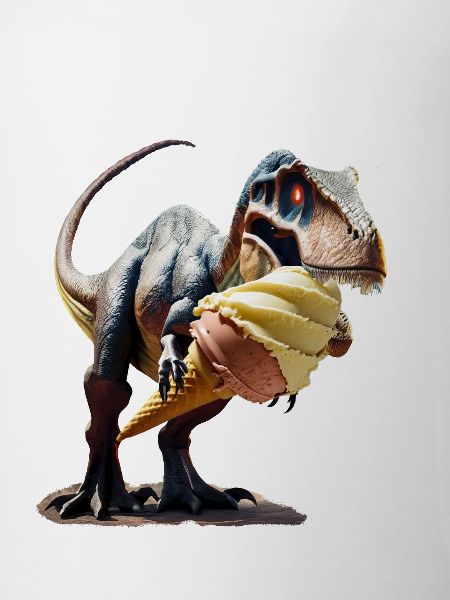Eiszeit mit Dinosaurier