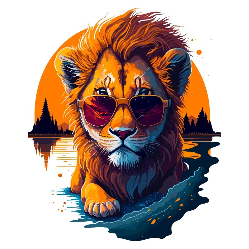 Mignon bébé lion