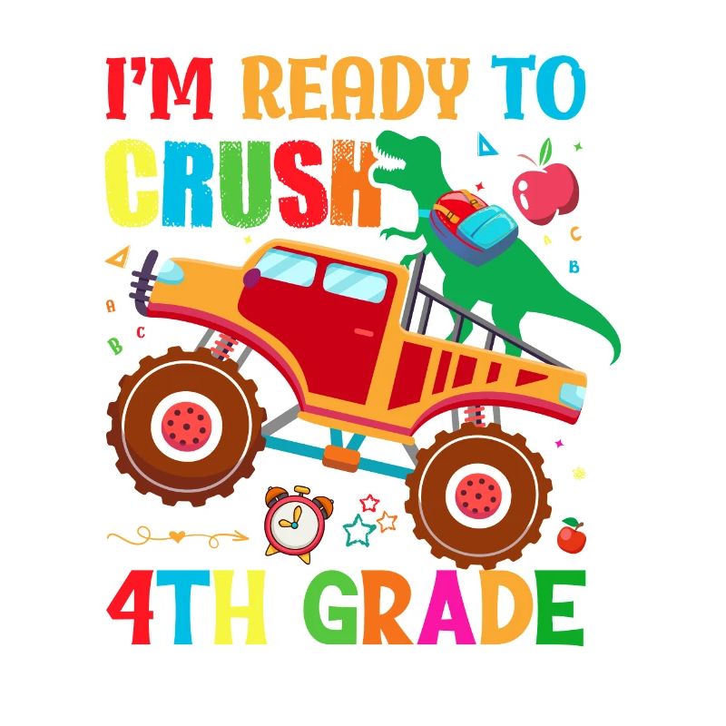 I m ready to crush 4th grade, school 4th grade