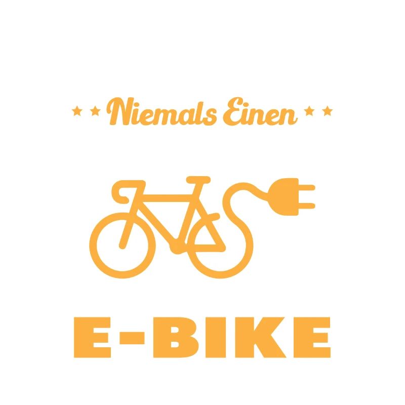 Einen alten Mann mit einem E-Bike