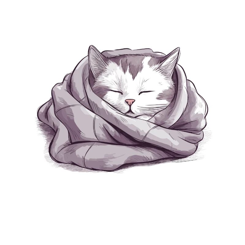 Cute sleeping cuddle cat cat owner