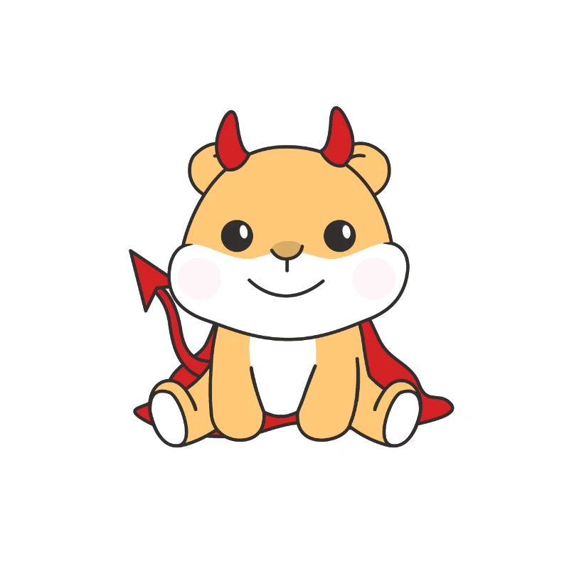 Hamster Happy Halloween Devil Costume