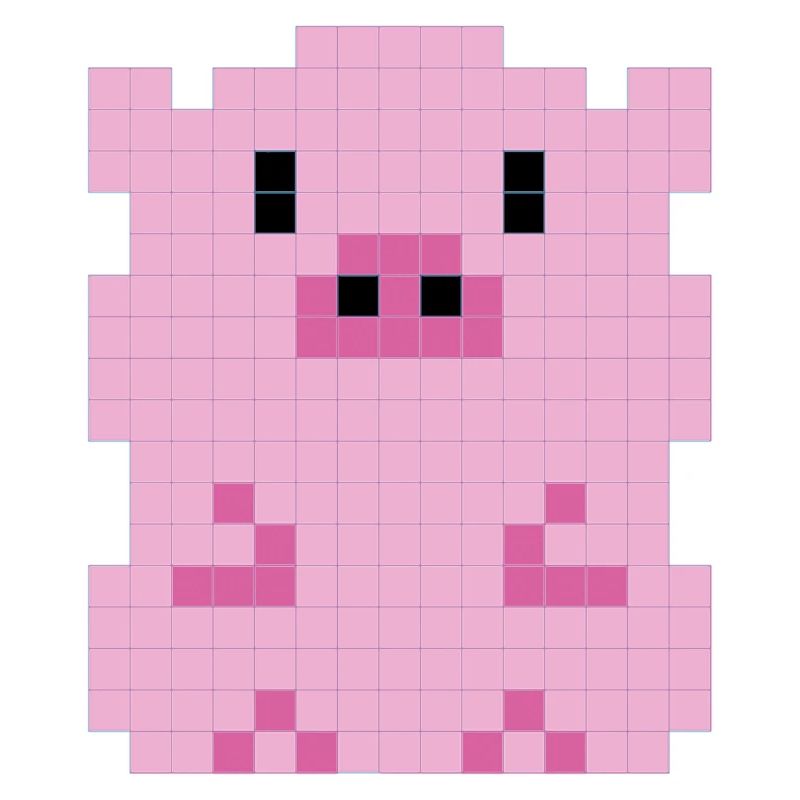 A pixelated piglet