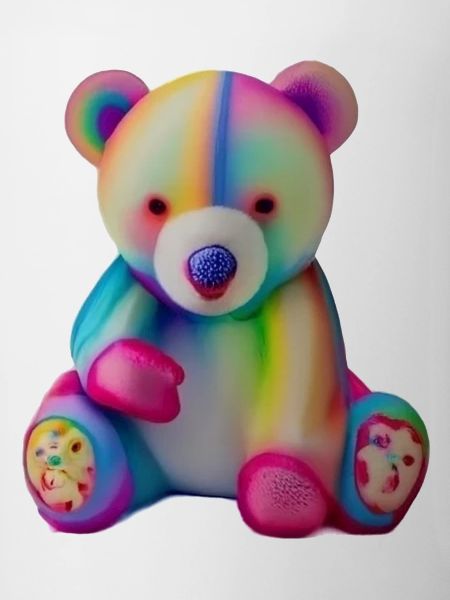 Mehrfarbiger Teddybär