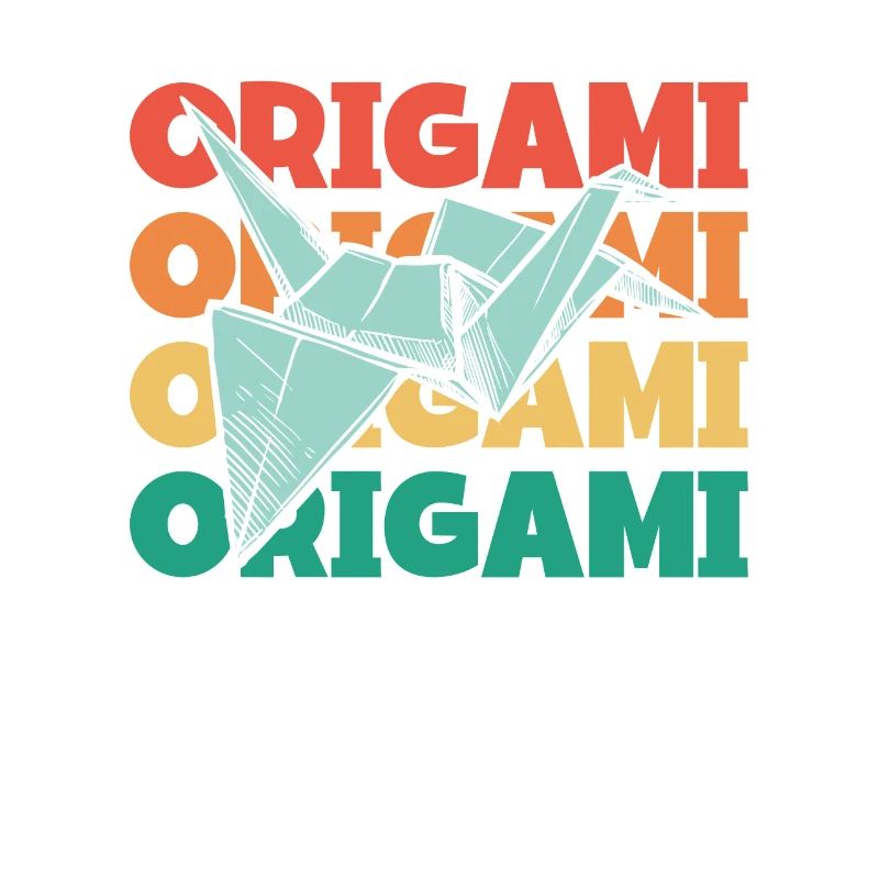 Retro Text Paper Crane Folding Owl Master Origami