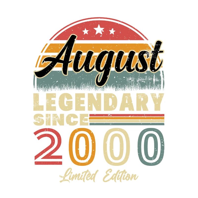 August 2000 Vintage Retro Geburtstagsgeschenk