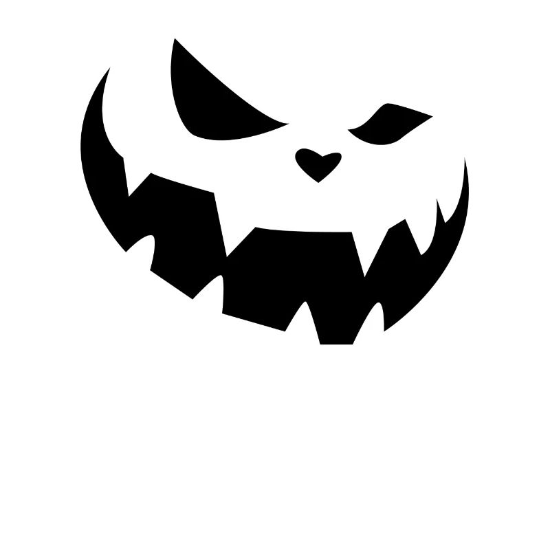 Creepy Jack O'Lantern pumpkin for Halloween