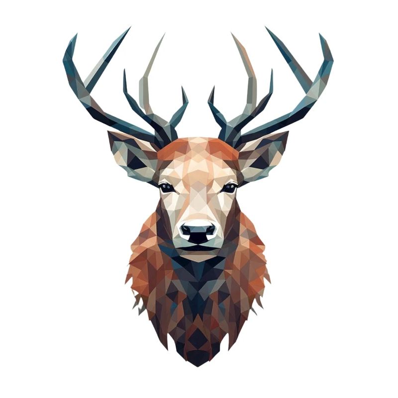 Deer - stylish, modern, abstract - deer art