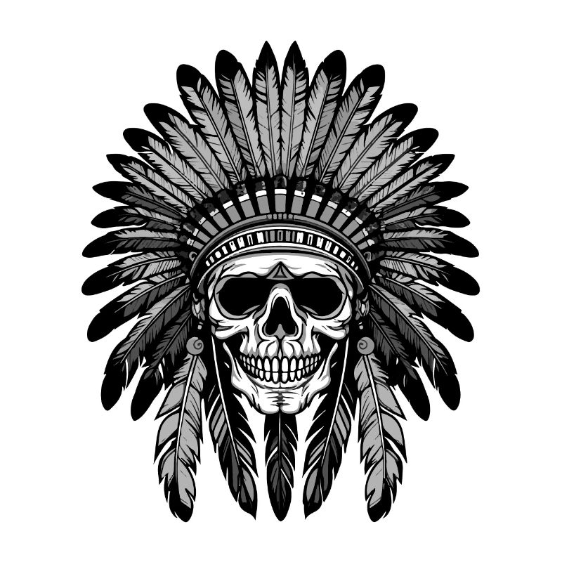 Apache Skull Indian Chief