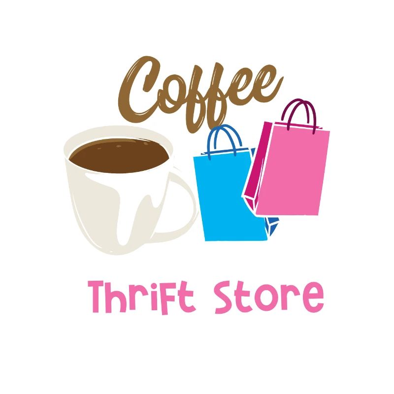 Kaffee und ein Secondhandladen