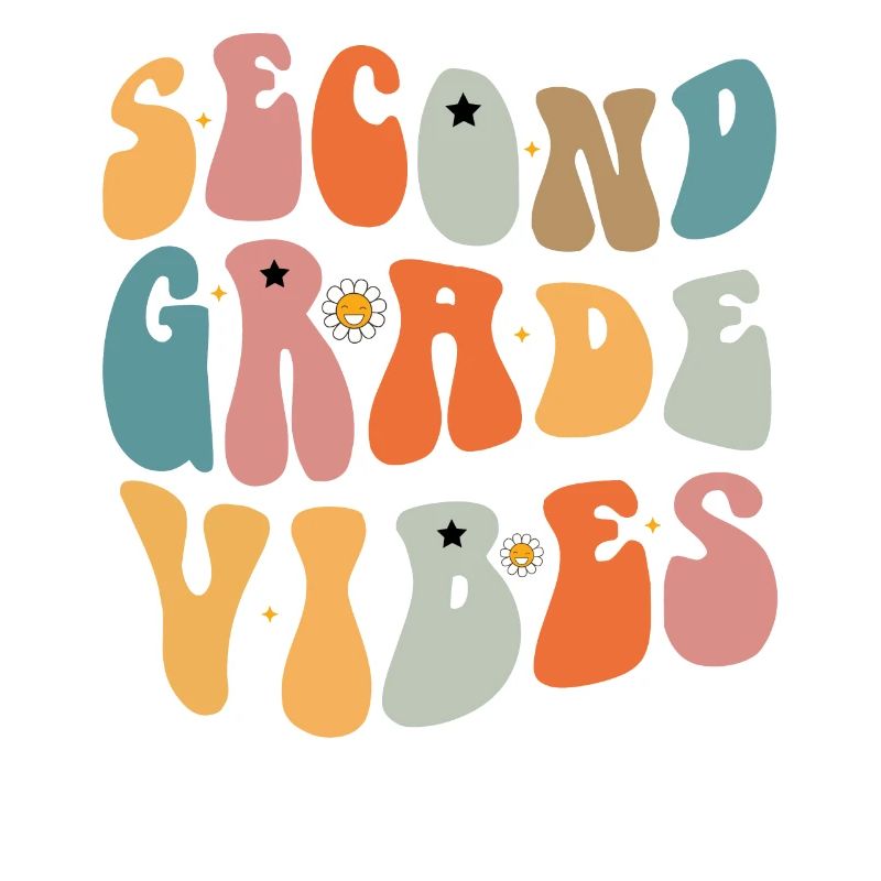 Second Grade Vibes Back To School Groovy School