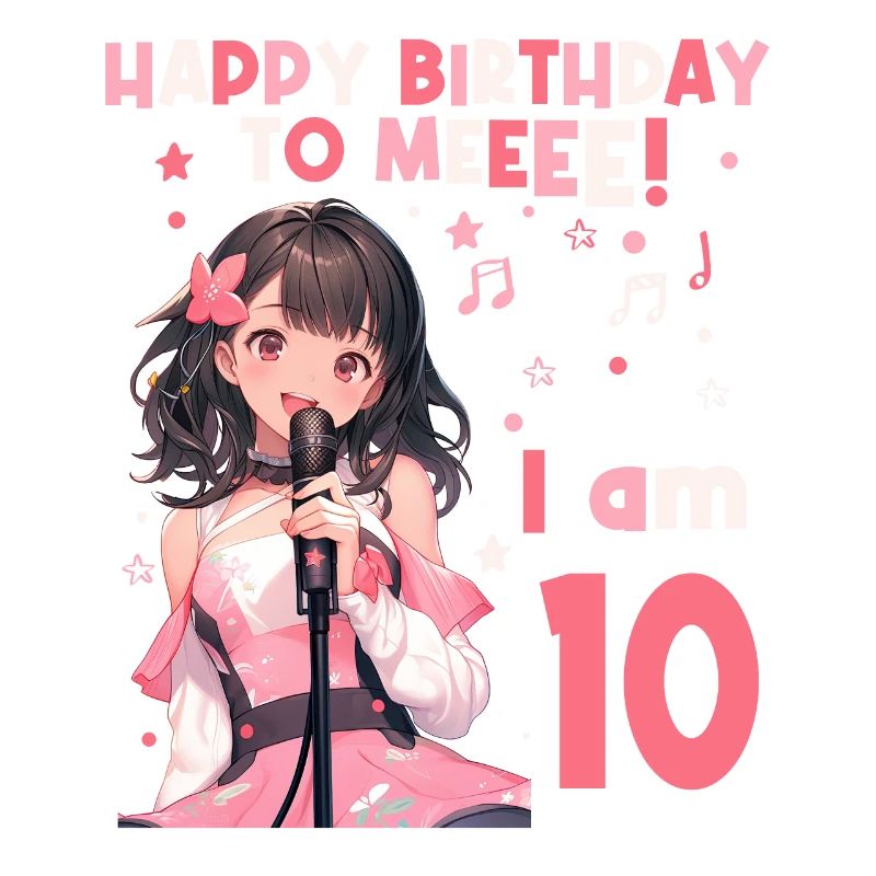 Anime Mandga K-Pop KPop Mädchen 10. Geburtstag