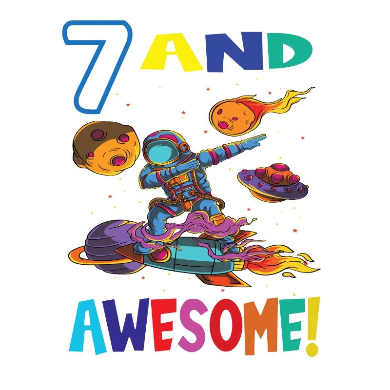 7 And Awesome Birthday Astronaut