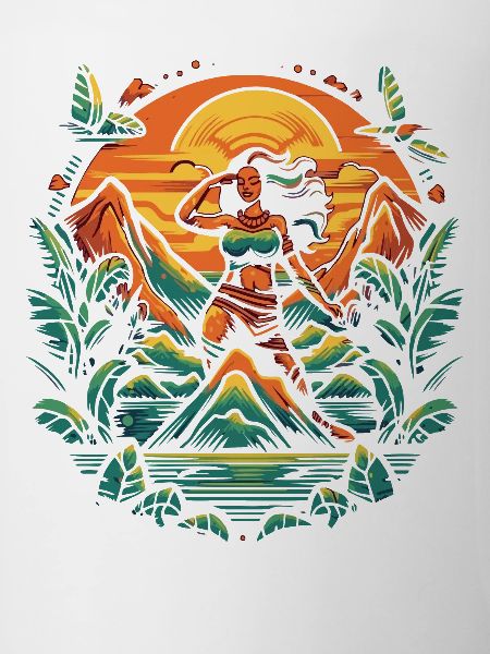 Tiki Insel Hula Mädchen