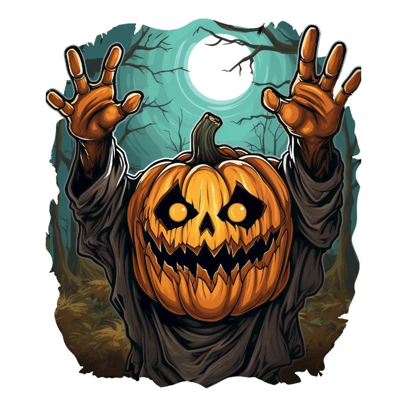 Halloween Emerging Hands Spooky Pumpkin