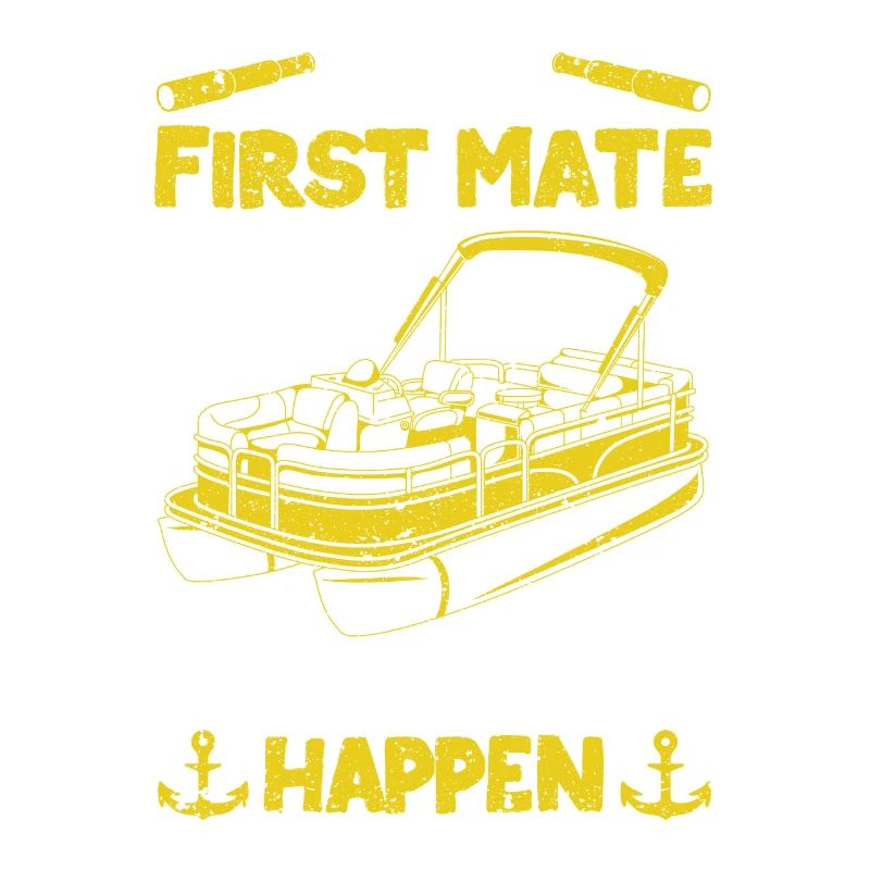 Ich bin der erste Offizier Lustig Bootfahren See