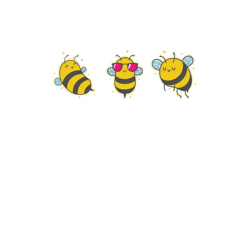 Three Cool Bees Animals Nature