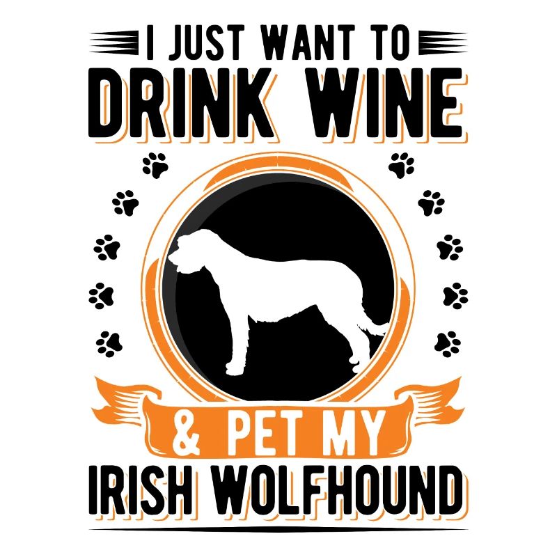 Irish Wolfhound et vin