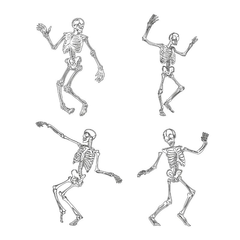 Dancing skeletons