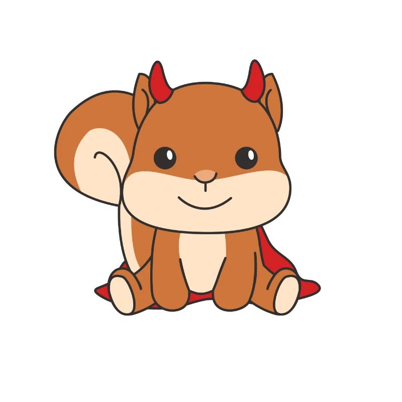 Squirrel Happy Halloween Devil Costume