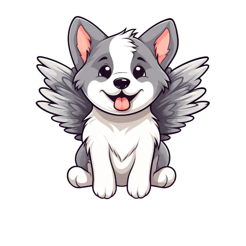 Süßer Engel Husky Comic