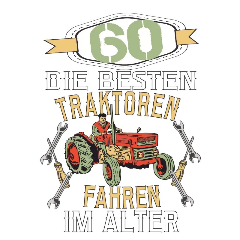 60 Geburtstag Traktor Treker Bauer Trecker Rentner