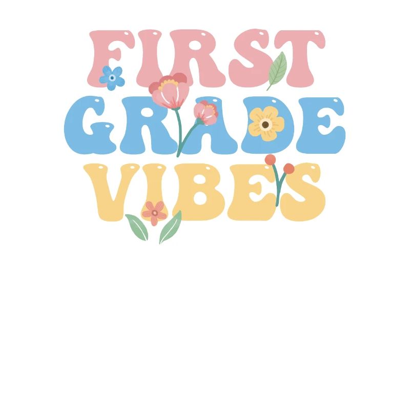 First Grade Vibes 1ère classe Équipe Rétro 100e Jour