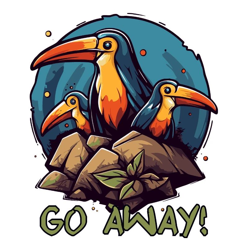 Oiseaux idiots, sortez d’ici !