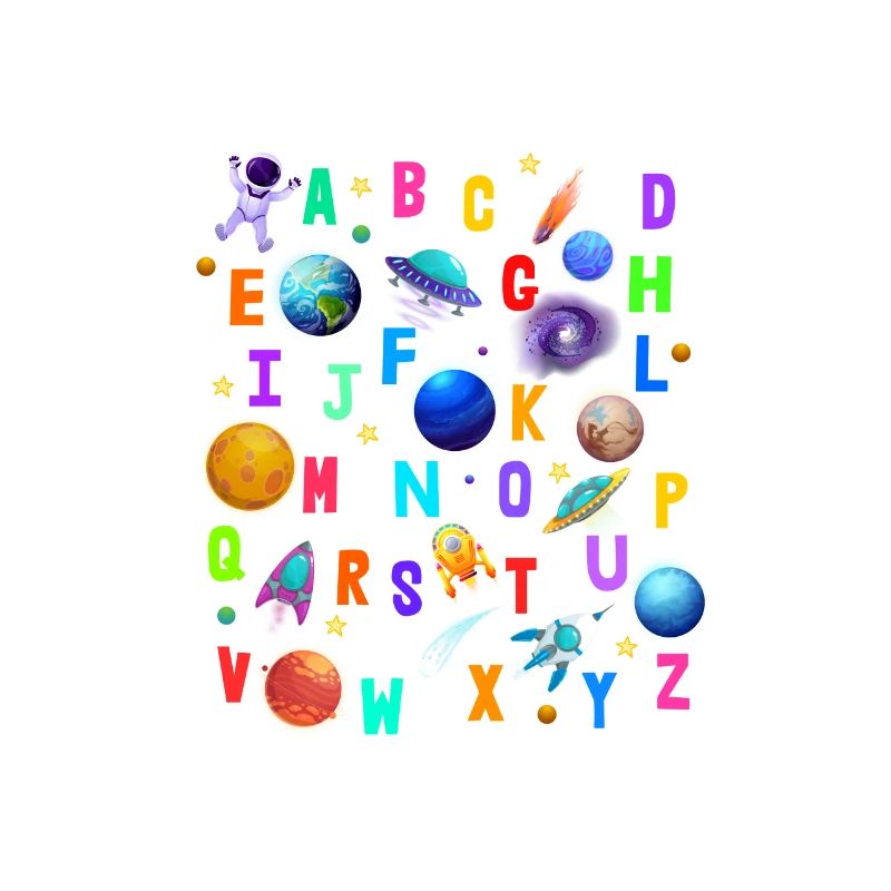 Outer Space Alphabet Kindergarten Lehrer 100 Tage