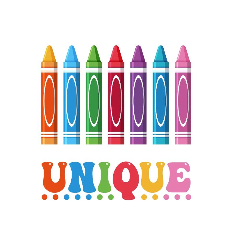 Nous sommes comme une boîte de crayons de couleur Funnier