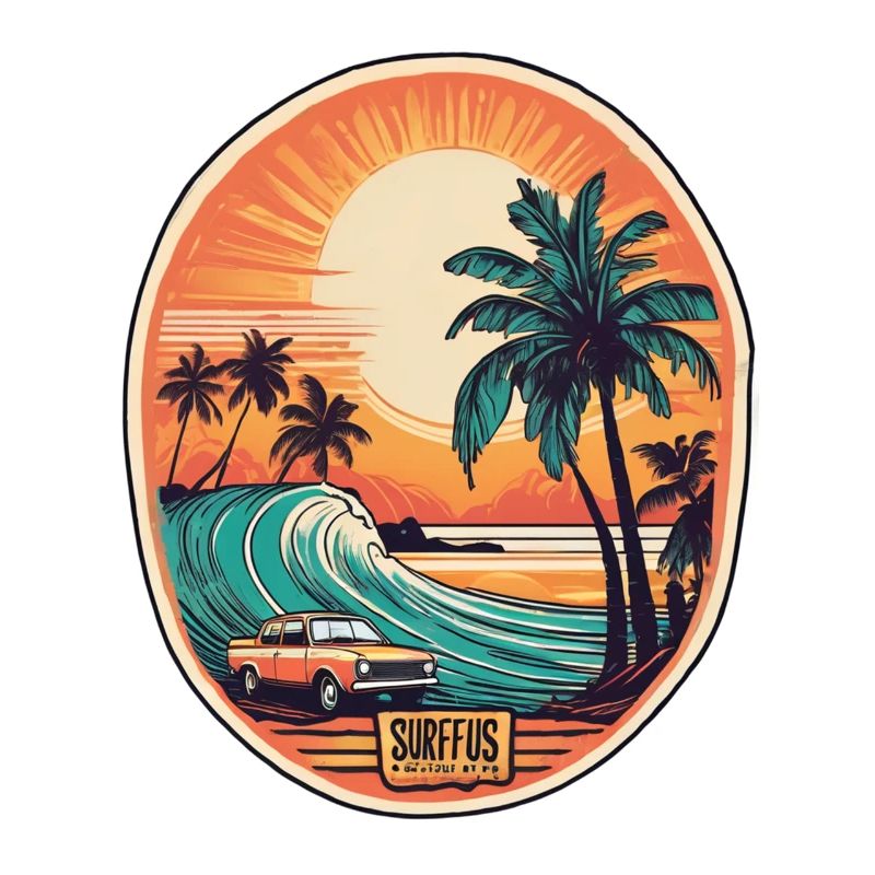 surf plage palmier soleil vacances