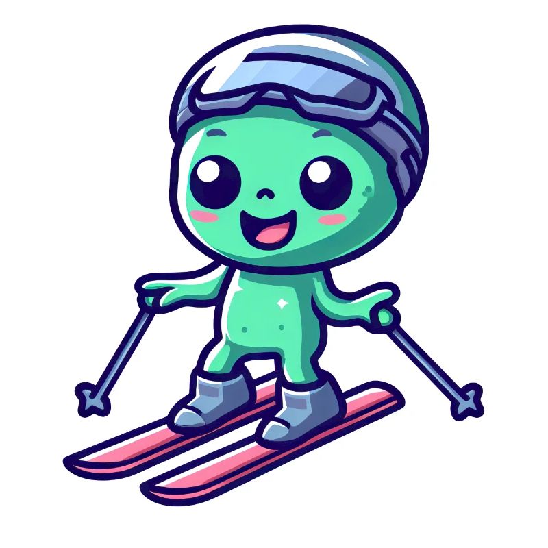 Extraterrestre Vert Ski Alien