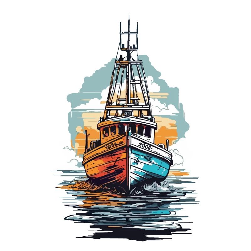 Bateau de pêche Esthétique Pêche et bateau de pêche