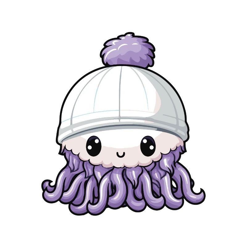 Oktopus Winter Krake Comic