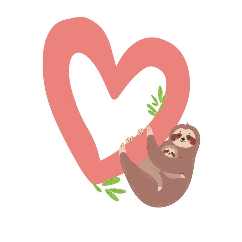 Sloth, Valentine's Day, Sloth, Sloth, Valentine