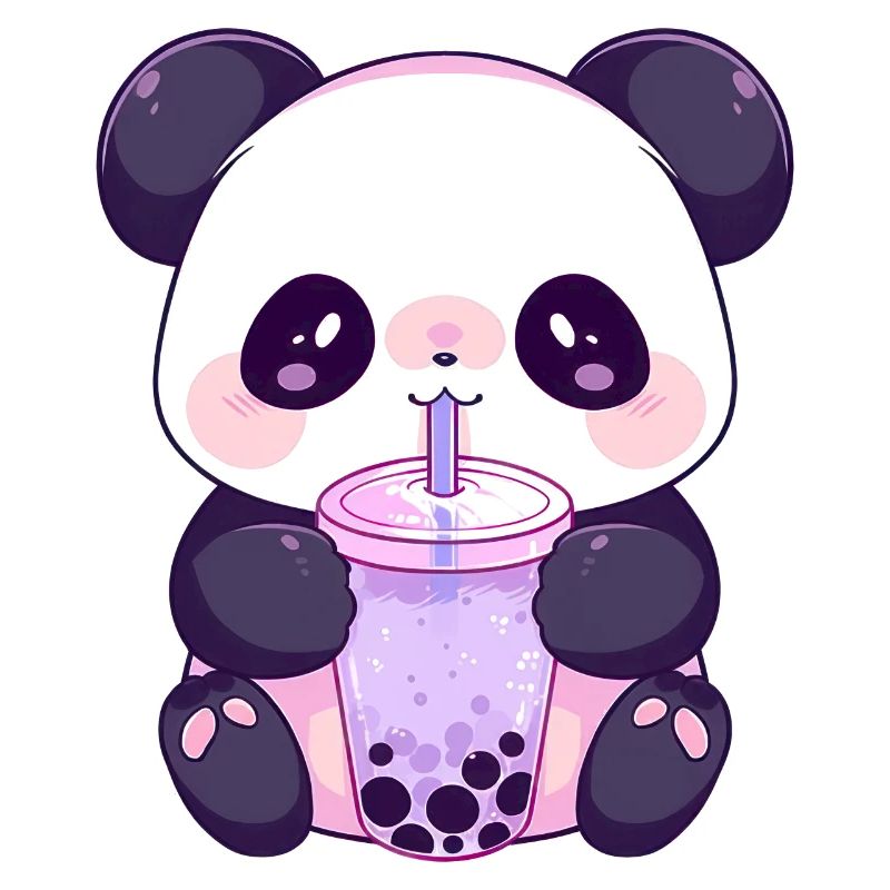 Kawaii Panda Bubble tea boba tea