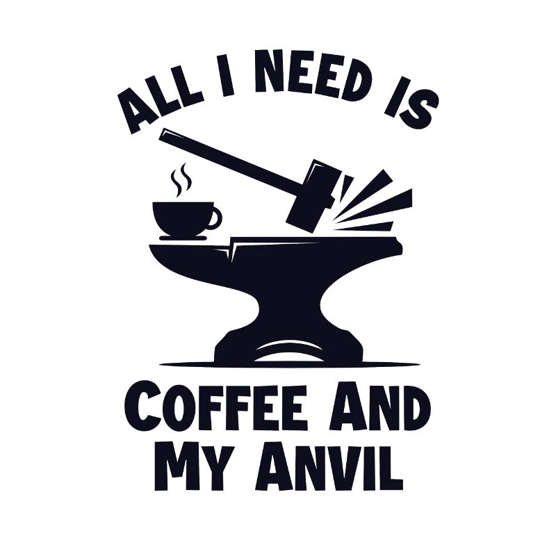 Coffee and my Anvil Blacksmith Forging