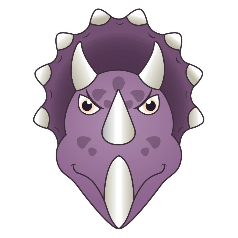 Triceratops Dino Head Dinosaur