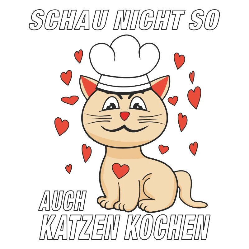 KATZE KOCH AUCH KATZEN KOCHEN
