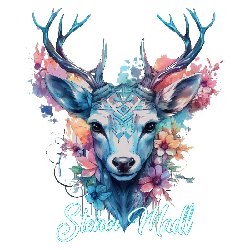 Fille de Styrie avec cerf Styria Design
