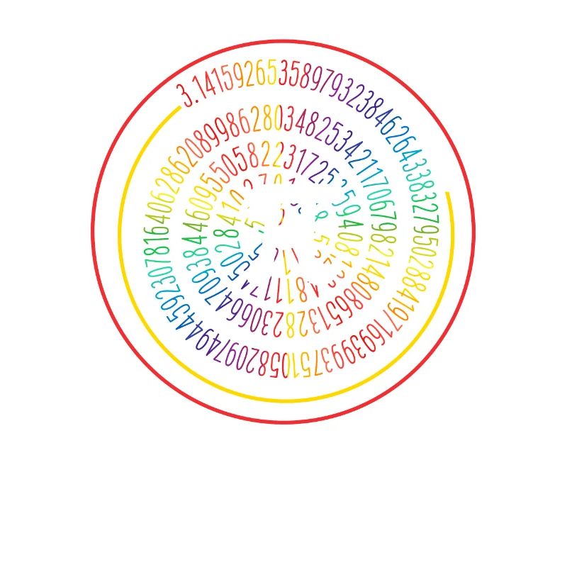3.14 Pop Art Spirale Math Science Geek